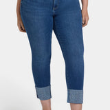 Sheri Slim Ankle Jeans In Plus Size - Vintage Lapis