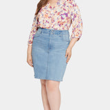 High Waist Skirt In Plus Size - Crystalline