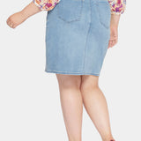 High Waist Skirt In Plus Size - Crystalline