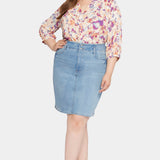 High Waist Skirt In Plus Size - Crystalline