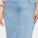 High Waist Skirt In Plus Size - Crystalline