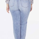 Marilyn Straight Jeans In Plus Size - Biscayne