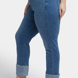Sheri Slim Ankle Jeans In Plus Size - Costa Brava
