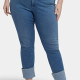 Sheri Slim Ankle Jeans In Plus Size - Costa Brava