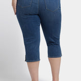 Marilyn Straight Crop Jeans In Plus Size - Valencia Surf