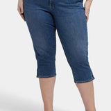 Marilyn Straight Crop Jeans In Plus Size - Valencia Surf
