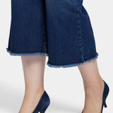 Patchie Wide Leg Capri Jeans In Plus Size - Fanciful