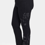 Marilyn Straight Jeans In Plus Size - Black Rinse