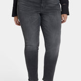 Sheri Slim Jeans In Plus Size - Gloomy Marais