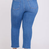 Billie Mini Bootcut Ankle Jeans In Plus Size - Blue Paradise