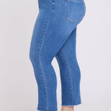 Billie Mini Bootcut Ankle Jeans In Plus Size - Blue Paradise
