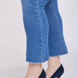 Billie Mini Bootcut Ankle Jeans In Plus Size - Blue Paradise