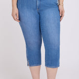 Chloe Capri Jeans In Plus Size - Blue Paradise