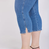 Chloe Capri Jeans In Plus Size - Blue Paradise