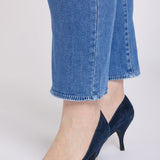 Marilyn Straight Ankle Jeans In Plus Size - Blue Paradise