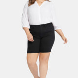 Ella Denim Shorts In Petite Plus - Black