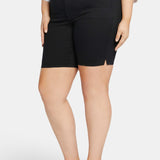 Ella Denim Shorts In Petite Plus - Black