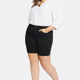 Ella Denim Shorts In Petite Plus - Black