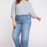 Teresa Wide Leg Jeans In Plus Size - Everly