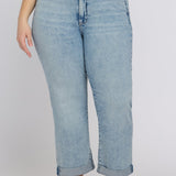 Bailey Relaxed Straight Crop Jeans In Plus Size - Keys View