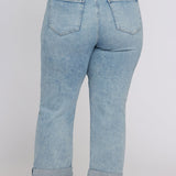 Bailey Relaxed Straight Crop Jeans In Plus Size - Keys View