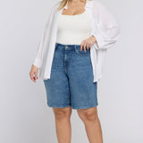 Lilly Denim Shorts In Plus Size - Breezy Palms