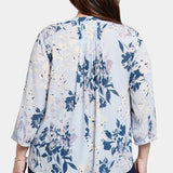 Pintuck Blouse In Plus Size - Valley Faire