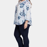 Pintuck Blouse In Plus Size - Valley Faire