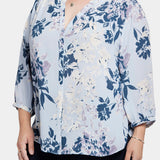 Pintuck Blouse In Plus Size - Valley Faire