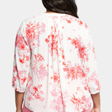 Pintuck Blouse In Plus Size - Bellarose
