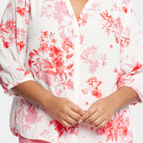 Pintuck Blouse In Plus Size - Bellarose