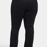Marilyn Straight Pants In Plus Size - Black
