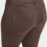 Marilyn Straight Pants In Plus Size - Coffee Bean
