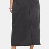 High Rise Long Skirt In Plus Size - Cloud Stone