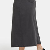 High Rise Long Skirt In Plus Size - Cloud Stone