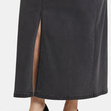 High Rise Long Skirt In Plus Size - Cloud Stone