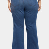 Waist-match™ Relaxed Flared Jeans In Plus Size - Rendezvous