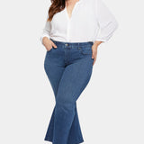 Waist-match™ Relaxed Flared Jeans In Plus Size - Rendezvous