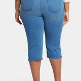 Waist-Match™ Slim Straight Crop Jeans In Plus Size - Contented