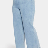 Pull-On Teresa Wide Leg Jeans In Plus Size - Crystalline
