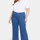 Pull-On Teresa Wide Leg Jeans In Plus Size - Waterfall