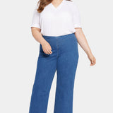 Pull-On Teresa Wide Leg Jeans In Plus Size - Waterfall