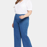 Pull-On Teresa Wide Leg Jeans In Plus Size - Waterfall