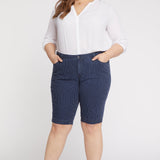 Tailored Bermuda Shorts in Plus Size - Dark Enzyme