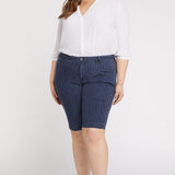 Tailored Bermuda Shorts in Plus Size - Dark Enzyme