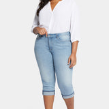 Marilyn Straight Crop Jeans In Plus Size - Afterglow