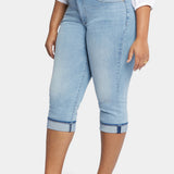 Marilyn Straight Crop Jeans In Plus Size - Afterglow