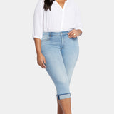 Marilyn Straight Crop Jeans In Plus Size - Afterglow