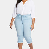 Marilyn Straight Crop Jeans In Plus Size - Brightside