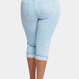 Marilyn Straight Crop Jeans In Plus Size - Brightside